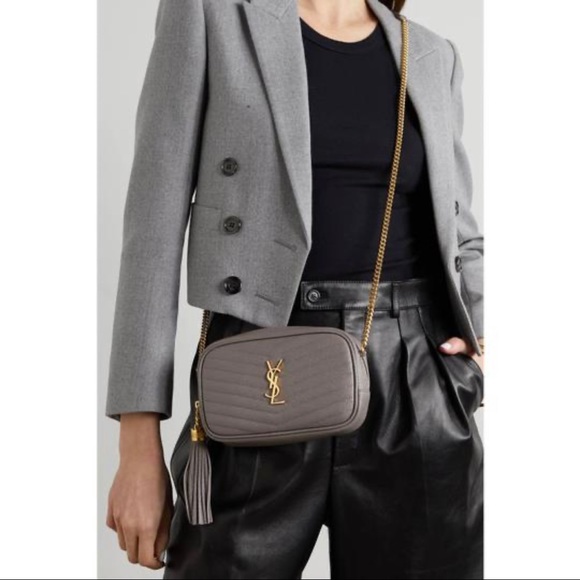 SOLD 🤍 LOU MINI QUILTED GRAIN DE POUDRE LEATHER - Picture 4 of 8